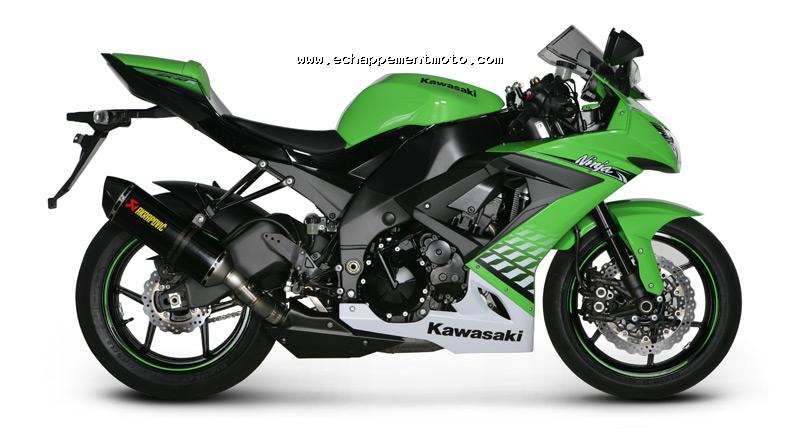 KAWASAKI ZX10R 2010 AKRAPOVIC ECHAPPEMENT MOTO